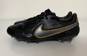 Nike Tiempo Legend 9 Elite FG Black Gold Mens Sz 7/ Women’s Sz 8.5 CZ8482-007 - Picture 1 of 12