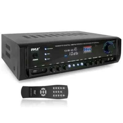 Pyle 300W Digital Stereo Receiver System USB/SD Memory Readers PT390AU NEW - Image 1 of 4