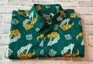 DIXXON  Shirt Mens Green The Slice pizza Party Fun L NWOT - Picture 1 of 6