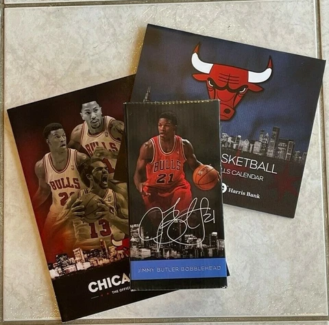 Chicago Bulls  Jimmy Butler Bobblehead 2013-2014 Yearbook Calendar bobble head Cover