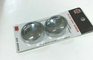 2PC 2" CONVEX CHROME BLIND SPOT WIDE ANGLE REAR VIEW MIRROR CAR TRUCK JH-1215CR - Picture 1 of 3