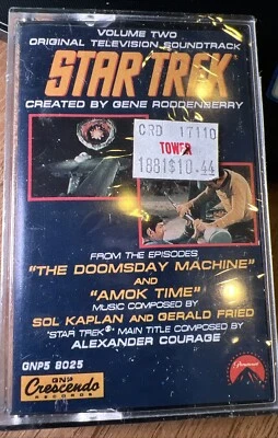 STAR TREK Original TV Soundtrack Vol 2 Cassette Doomsday Machine Amok Time - Image 1 of 4