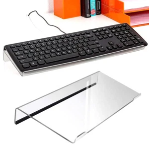 Acrylic Computer Keyboard Stand 78-Keys Keyboard Riser Lift Tray Non-slip Holder - Photo 1/11