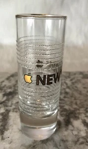 New York Golden Apple Tall Shot Glass Souvenir Shooter Liquor Free Shipping - Picture 1 of 6