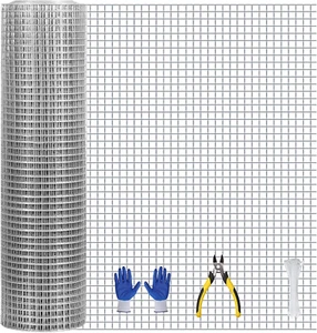 Hardware Cloth, 1/2 inch 16inx30ft 19GA Hot-dip Galvanized Wire Mesh, Wire Fence - Picture 1 of 7