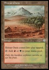 Magic the Gathering MTG Shivan Oasis (327) Invasion   LP