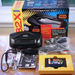 Sega Genesis 32X Add-On Console Complete System CIB in Box NM OEM Rare Star Wars - Picture 1 of 15