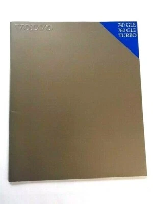 1985 Volvo 740 and 760 28-page BIG SIZE Car Sales Brochure Catalog - Turbo GLE Foto 1 de 4