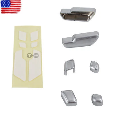 Chrome Door Seat Adjust Button Switch Cover Trim for 2012-2014 Mercedes-Benz E20 - Image 1 of 4