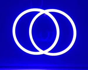 Blue color COB halo ring for Ford Mustang Shelby GT500 07-14 fog light lamp DRL - Bild 1 von 9