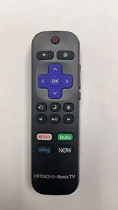 Original Hitachi Roku Remote 101018E0017 with NETFLIX hulu sling NOW Keya New - Picture 1 of 2