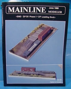 HO,S,N,O SCALE MAINLINE MODELER MAGAZINE JUNE 1989 TABLE OF CONTENTS PICTURED - Bild 1 von 2