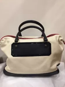 Neu mit Etikett Jason Wu weiß schwarz Leder Handtasche Umhängetasche Schulter Umhängetasche BIG - Bild 1 von 12