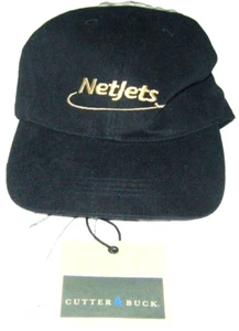 NEW WITH TAG NetJets Strapback Golf Hat Dark Blue - Picture 1 of 3