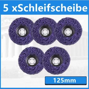 5x CSD Scheibe 125mm Grobreinigungsscheibe Reinigungsscheibe CBS Nylon Set - Bild 1 von 11
