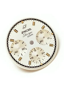 Enicar Sherpa Graph used dial for. Valjoux 72 movement (R-2027) - Picture 1 of 6