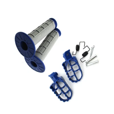 Empuñaduras de mango del acelerador + estriberas para Yamaha PW50 80 TW200 TTR90 90E CRF Dirt Pit Foto 1 de 4