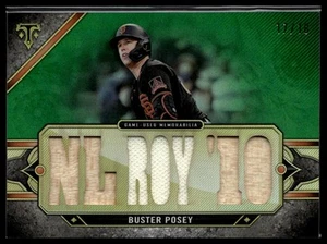 2024 Topps Triple Threads #TTR-BP4 Buster Posey Relics Emerald #/18 - Picture 1 of 2