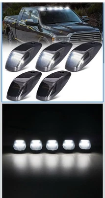 Repuesto de luces LED blancas de cabina 5 piezas para Ram 2500 3500 4500 5500 Ram 2019-2024 Foto 1 de 2