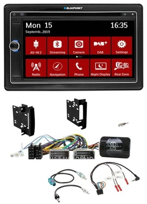Blaupunkt Bluetooth DAB 2DIN USB DVD Lenkrad Autoradio für Chrysler Dodge Jeep - Bild 1 von 4