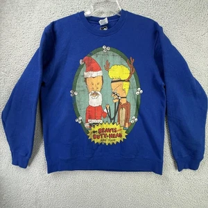 Sudadera Beavis and Butt-Head Para Hombres Grande Navidad MTV Dibujos Animados Cuello Redondo Divertida - Imagen 1 de 16