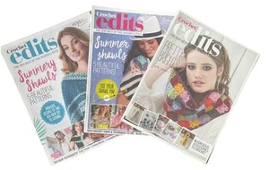 Simply Crochet Edits x 3 Magazines Summer Shawls Easy Patterns Boho On Trend VGC - Picture 1 of 20