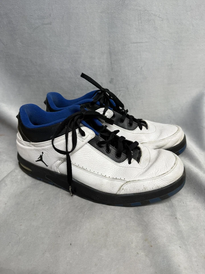 Jordan 317770-109 Zapatos Para Hombre Talla 13 Blanco Negro Azul Retro Tenis de Baloncesto Foto 1 de 4