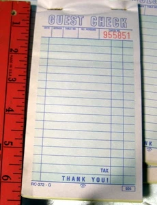 ** Posten von 10 VINTAGE Büchern - UNBENUTZT - Restaurant Bestellung Essen GÄSTE Schecks - Bild 1 von 2