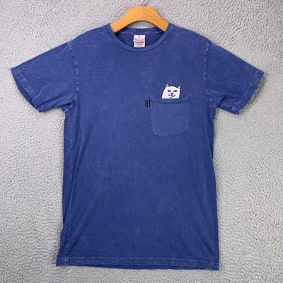 Ripndip Shirt Mens Small Lord Nermal Pocket Cat Graphic Skate Tee Streetwear - Image 1 of 4