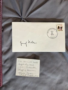 Heinrich Moore WWII German Cross In Gold Afrika Korps Signed US Envelope - Picture 1 of 1