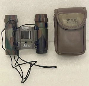 Camouflage Hunting Season sports afield binoculars 21x8 field 7.0 Read W/ Case - Picture 1 of 6