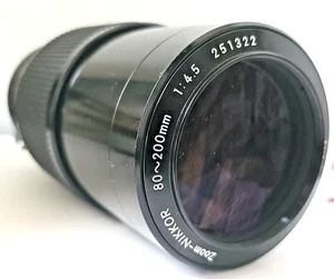 Nikon Zoom-Nikkor 80-200mm F/4.5 Non-Ai Lens No. 251322 Excellent - Picture 1 of 7