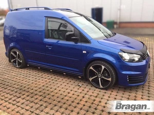 Side Bars + Amber LEDs For Volkswagen Caddy Maxi LWB 2015 - 2021 - BLACK Steel - Picture 1 of 11