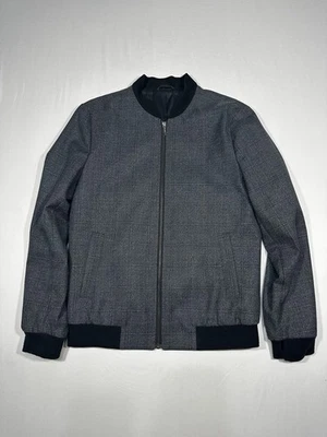 Chaqueta Bomber Topman Para Hombre Gris Glen Cuadros Talla Grande (US 40 / EU 101) Foto 1 de 4