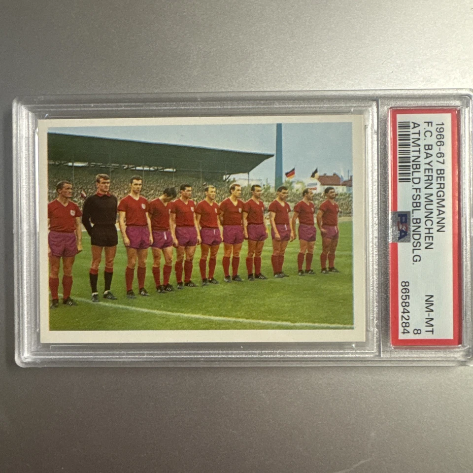 Imágenes de máquinas expendedoras Bergmann 1966 F.C. Bayern Munich Team PSA 8 Franz Beckenbauer Foto 1 de 1
