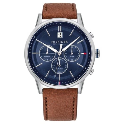 Tommy Hilfiger Multi-function Light Brown Leather Men's Watch - 1791629 - image 1 of 4