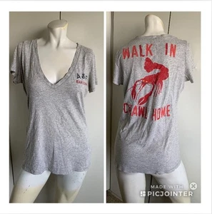 Women’s size Large Abercrombie & Fitch Lobster Bar Crawl gray T-shirt - Picture 1 of 5
