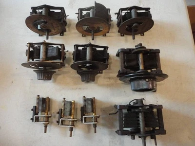 Lote de 10 capacitores variáveis vintage Hammarlund Freshman AB - Imagem 1 de 4