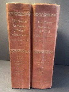 Norton Anthology of World Masterpieces Vols 1 & 2 4th Ed Hardback - Foto 1 di 19
