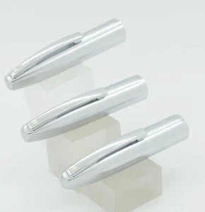 3 New Sheaffer Imperial 2444 Fountain Pen Stainless Steel Replacement Caps - NOS - Picture 1 of 2
