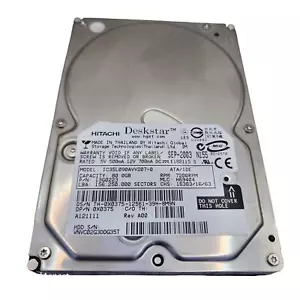 HITACHI Deskstar 80GB 3.5" IDE Internal Hard Drive IC35L090AVV207-0 - Picture 1 of 4
