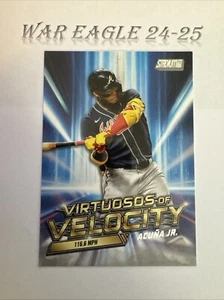 RONALD ACUNA JR. 2023 Topps Stadium Club Baseball. Virtuosos Of Velocity Insert. - Picture 1 of 2