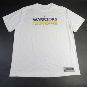 Golden State Warriors Nike NBA Authentics Short Sleeve Shirt Men's White New - Picture 1 of 5