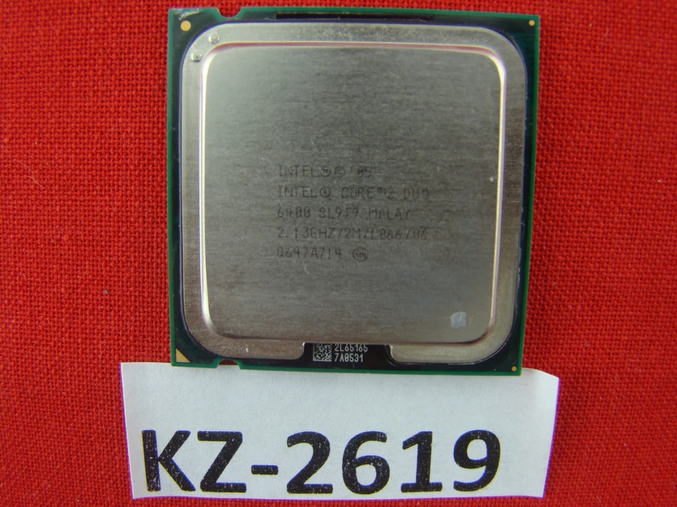 Intel Core 2 Duo E6400 2,1GHz Socket 775 SL9T9 FSB 1066MHz #KZ-2619 - Image 1 of 1