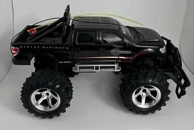 New Bright RC Radio Controlled Ford F150 Harley Davidson Truck Black Untested - Image 1 of 4