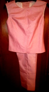 Vintage MID CENTURY 50er FLEISHMAN CALIFORNIA SOMMER OUTFIT Top & Capri Hose - Bild 1 von 9