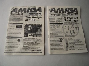 RARE AMIGA REVIEW MAGAZINE BY MEDIASOFT ISSUE 1 & 2 - Foto 1 di 5