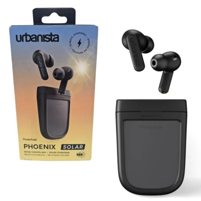 Urbanista Phoenix Solar Powered Earbuds Hybrid Active Noise Cancelling Wireless - Image 1 of 4