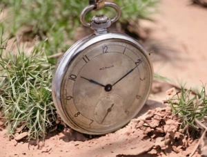 Vintage Molnija 3Q1954 ChChZ 15j rare original early mechanical pocket watch - Picture 1 of 13