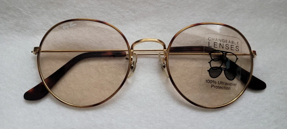 雷朋 Bausch And Lomb Tortuga 圆形可更换 NOS — 第 1/4 张图片